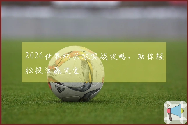 2026世界杯买球实战攻略，助你轻松投注赢奖金